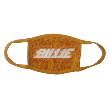 Billie Eilish Obrazna Maska: Racer Logo & Graffiti Yellow