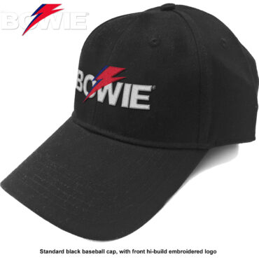 David Bowie Baseball Kapa: Aladdin Sane Bolt Logo