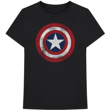 Marvel Comics Majica: Captain America Distressed Shield