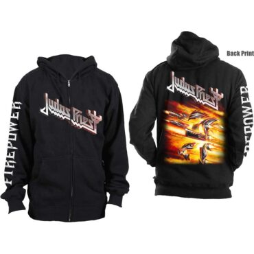 Judas Priest Pulover s Kapuco: Firepower (Back Print)