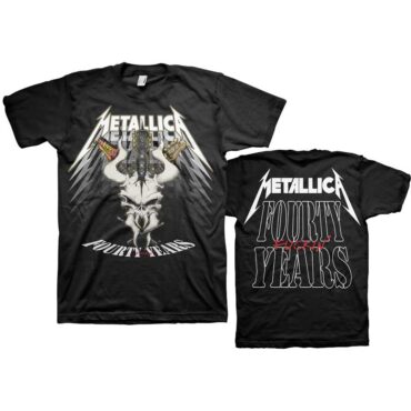 Metallica Majica: 40th Anniversary Forty Years (Back Print)