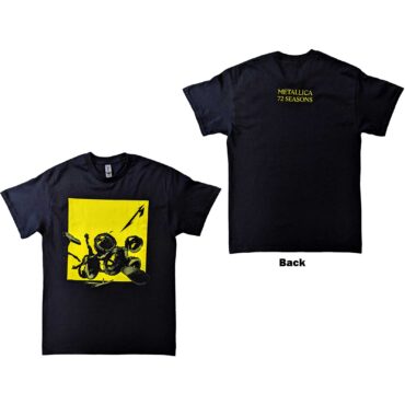 Metallica Majica: 72 Seasons Broken/Burnt Drums (Back Print)