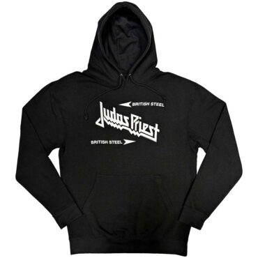 Judas Priest Pulover s Kapuco: British Steel Logo