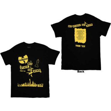 Wu-Tang Clan T-Shirt: Tour '23 NY State Of Mind (Back Print & Ex-Tour)