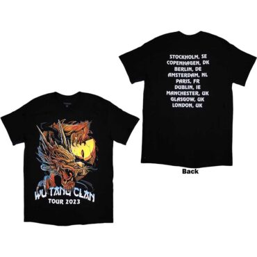 Wu-Tang Clan T-Shirt: Tour '23 Dragon Back Print (Back Print & Ex-Tour)