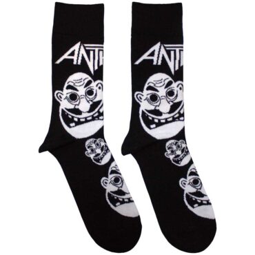 Anthrax Nogavice: Faces Pattern B&W (UK Size 7 - 11)