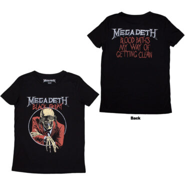 Megadeth Ženska Majica: Black Friday (Back Print)