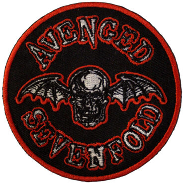 Avenged Sevenfold Našitek: Deathbat Orange Border (Standard)
