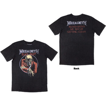 Megadeth Stone Wash Majica: Black Friday (Back Print)