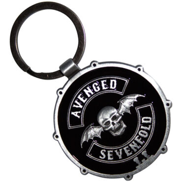 Avenged Sevenfold Obesek za Ključe: Deathbat Crest Drum Double-Sided