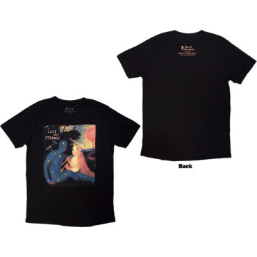 David Gilmour Majica: Luck & Strange London 2 (Black) (Back Print & Ex-Tour)