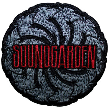 Soundgarden Našitek: Logo Swirl B&W