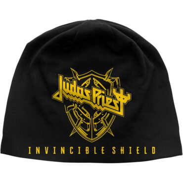 Judas Priest Beanie Hat: Invincible Shield JD Print (Black)