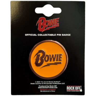 David Bowie Pin Badge: Circle Logo
