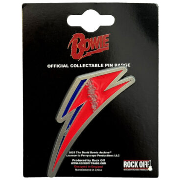 David Bowie Pin Badge: Flash