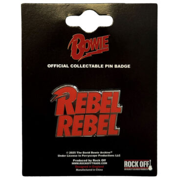 David Bowie Pin Badge: Rebel Rebel