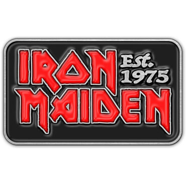 Iron Maiden Pin Badge: Est 1975